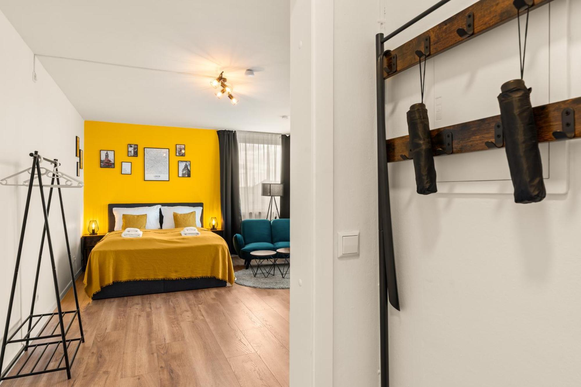 Free Living - City Design Apartments, Zentrum, Outlet, Balkon, Kueche Wolfsburgo Exterior foto